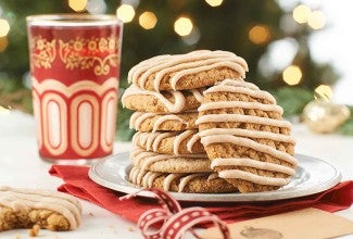 Chai-Glazed Almond Cookies
