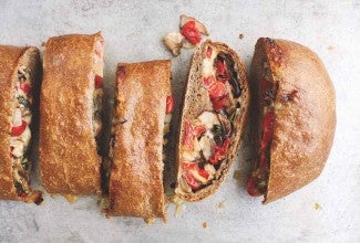 Buckwheat and Mushroom Stromboli