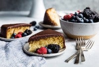 Classic Yellow Cake with Fudge Frosting