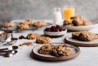 Oatmeal and Flax Cranberry Cookies 