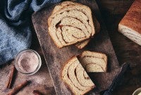 100% Whole Wheat Cinnamon Swirl Bread