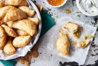 Samosas with Quick Flaky Pastry