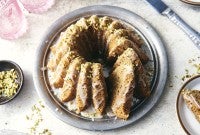 Cardamom Bundt Cake with Lemon Glaze