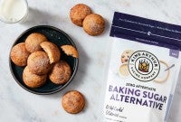 Baking Sugar Alternative bag next to snickerdoodles