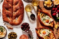 Khachapuri and fougasse 