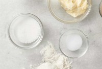 Bowls of salt on counter