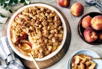 Just Too Easy Peach Cobbler