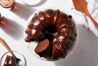 Root Beer Cake with Chocolate Root Beer Ganache