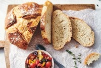 No-Knead Crusty White Bread