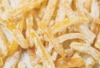 Close up of candied citrus peel