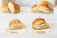 Cream scones vs. butter scones via @kingarthurflour