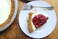 Easy Cheesecake via @kingarthurflour