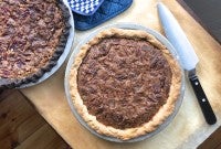 Holiday pecan pie via @kingarthurflour