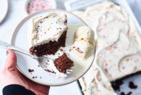 How to tell when chocolate cake is done via @kingarthurflour