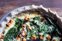 Teff flour quiche via @kingarthurflour