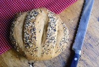 Whole wheat no-knead bread via @kingarthurflour