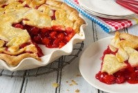 cherry pie via@kingarthurflour