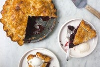 Gingery Blackberry Pie via @kingarthurflour