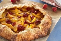 Rustic Peach Tart  