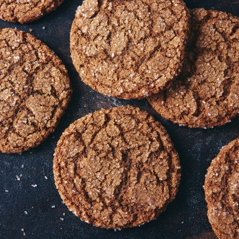 Spiced rye ginger cookies - select to zoom