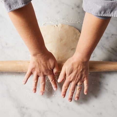 Rolling out dough - select to zoom