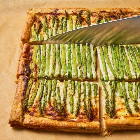 Asparagus Ricotta Tart - select to zoom