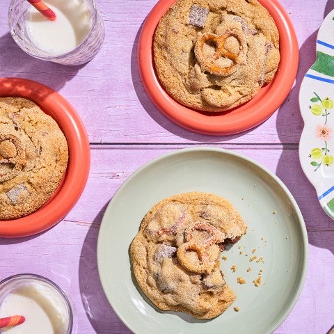 Malted Peanut Butter Chocolate Chunk Cookies