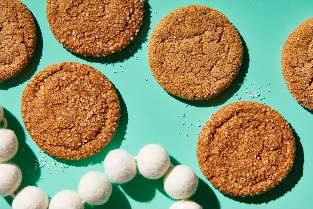 Spiced Rye Ginger Cookies