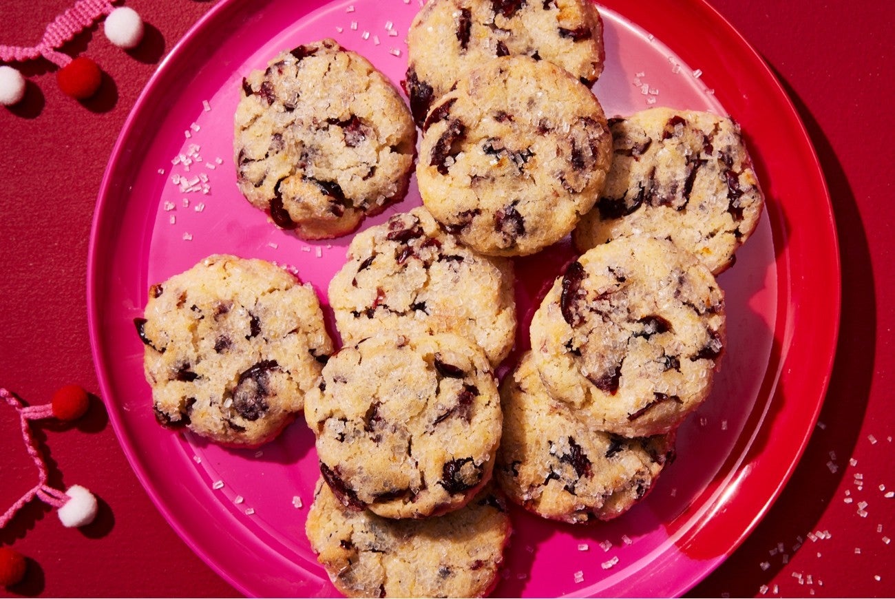 Vanilla-Orange-Cranberry Cookies