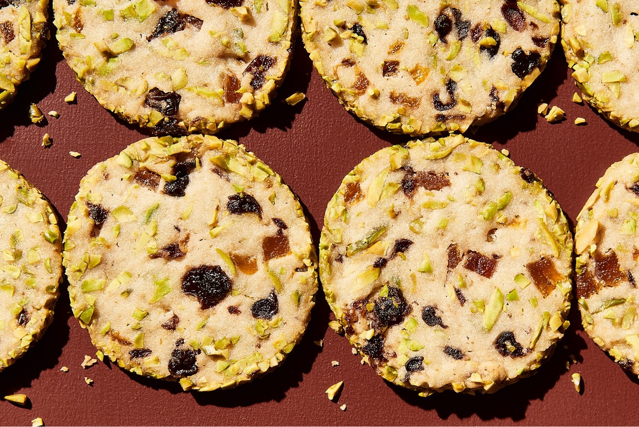 Pistachio-Crusted Icebox Cookies