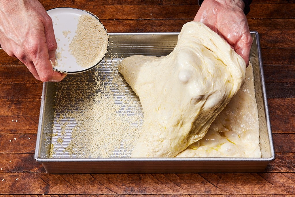 Sesame-Crusted Spicy Pizza – Step 8