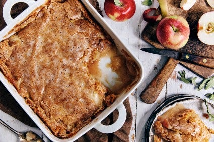 Sugar-Crusted Apple Cobbler