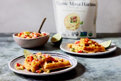 Savory Masa Harina Waffles