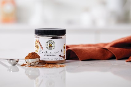 Jar of Vietnamese cinnamon