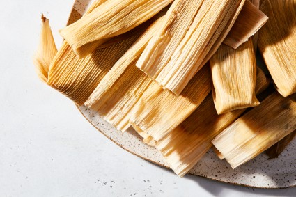 Tamales on a platter 