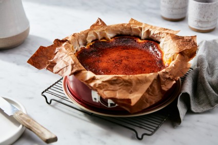Baked Basque-style Cheesecake