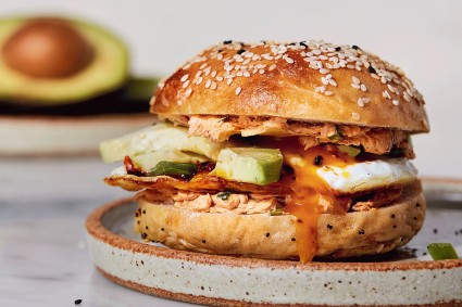 Chile cheese ultimate sandwich bagel