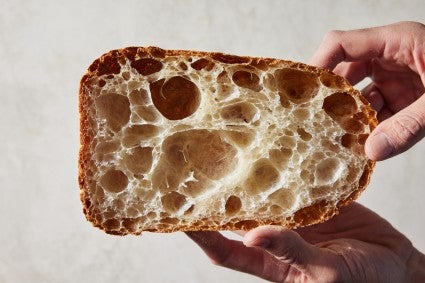 Crust loaf with holes