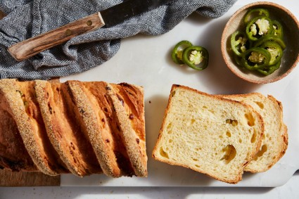 Slices of Jalapeño-Cheddar Bread