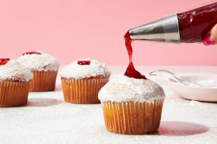 Jelly Doughnut Cupcakes