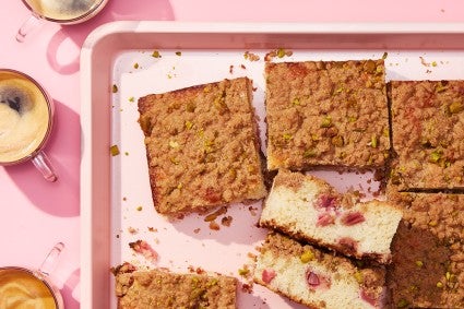 Rhubarb-Ginger Coffeecake