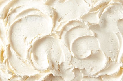 Closeup of German Buttercream frosting