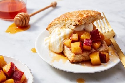 Spiced Peach Shortcakes 