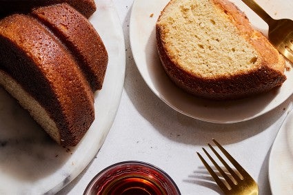 Maple Pound Cake with Maple-Rum Glaze