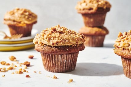 Banana Cupcakes with Peanut Butter Frosting