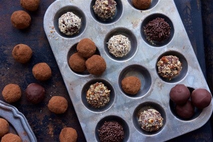 Homemade truffles