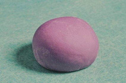 Purple bao dough