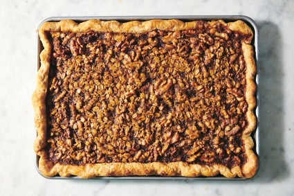 Walnut & Oat Slab Pie