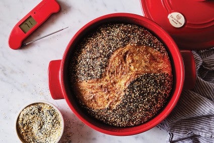 Bread baked in a covered pot