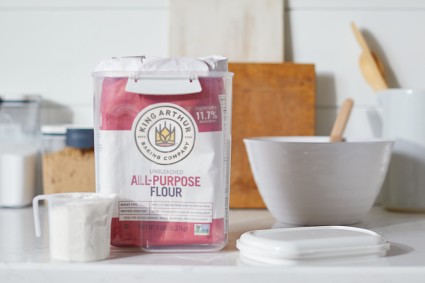 All-purpose flour bag in an airtight container